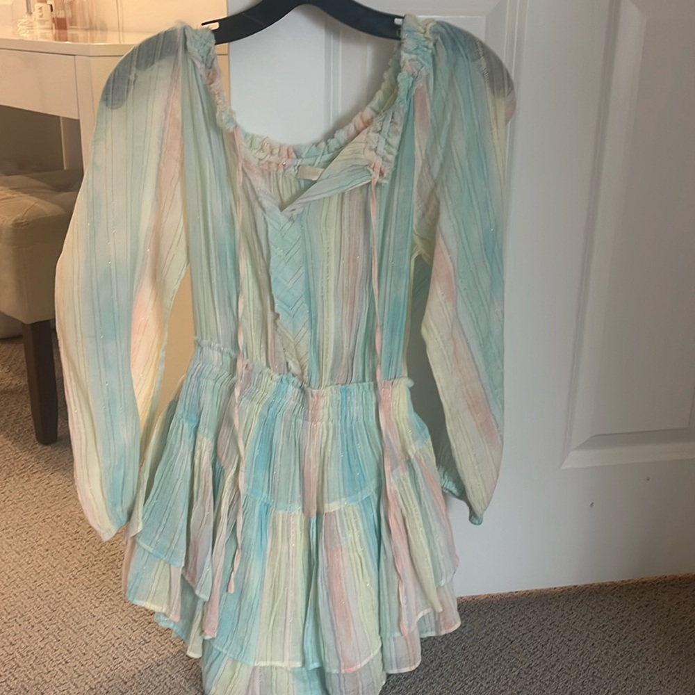 loveshackfancy multi color dress